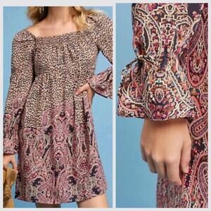 Anthropologie MAEVE Paisley Print Milou Dress